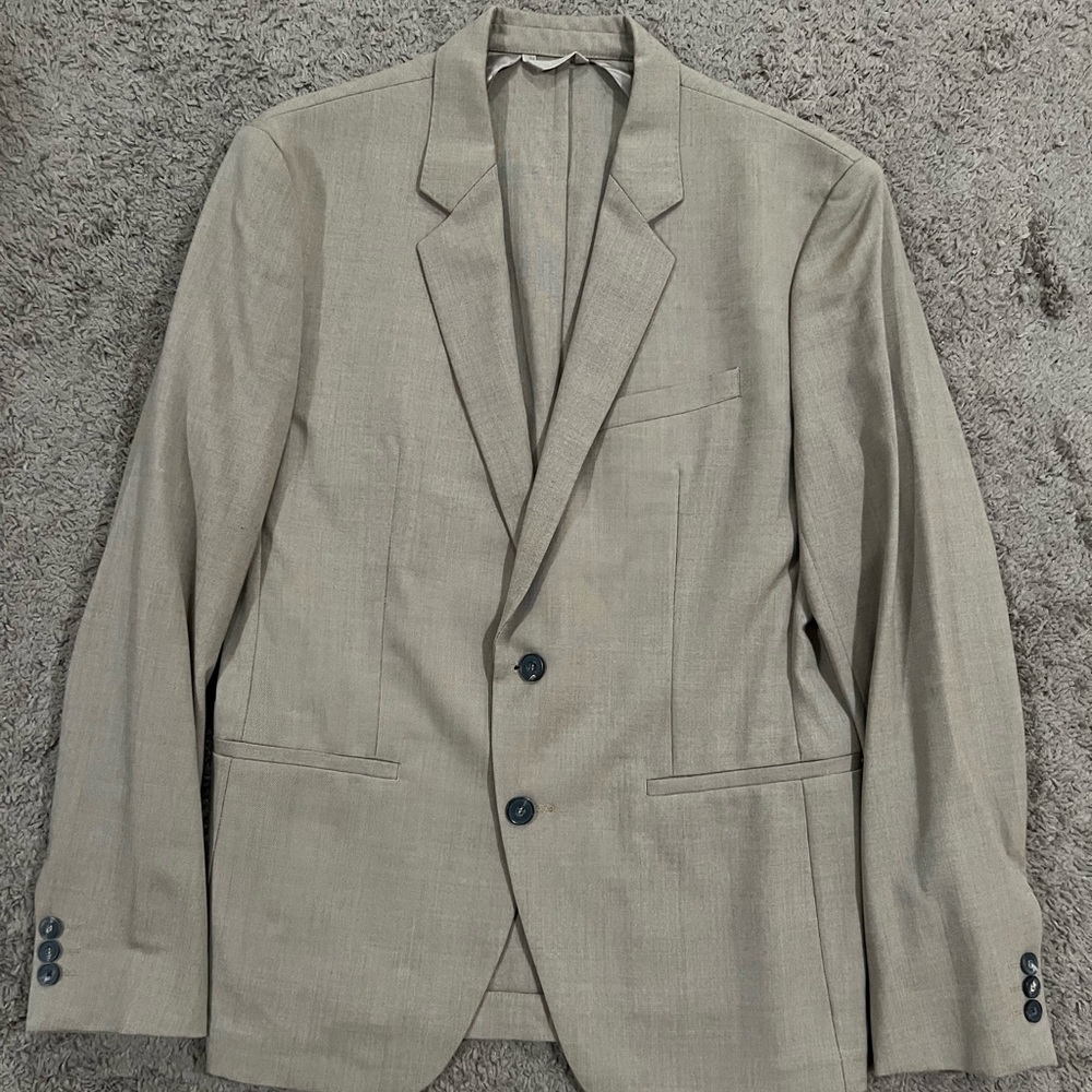 Zara Men’s Brown Lana Wool Blazer SZ 44R